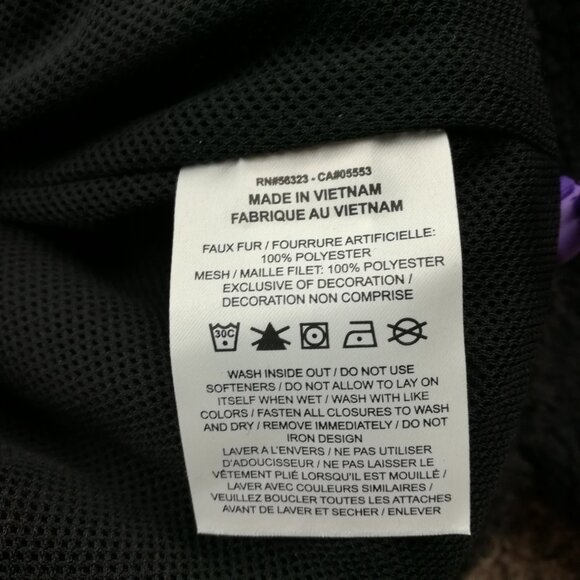 Nike Jacket Sherpa Club Fleece Anorak 1/2 Zip DQ4880-010 Black Purple Mens Small - Picture 5 of 9
